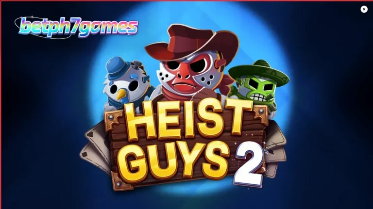 Tampilan visual slot Heist Guys 2 dengan latar belakang Wild West dan karakter bandit